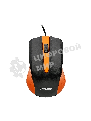 Мышь проводная ExeGate Professional Standard SH-9030BO черный/оранжевый, 1200 dpi, USB, кнопки - 3