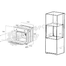 Духовой шкаф электрический Maunfeld EOEM.589B черный/серебристый, встраиваемый