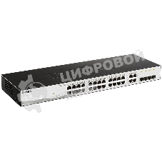 Коммутатор D-Link DGS-1210-28/FL 24G 4GbIC управляемый
