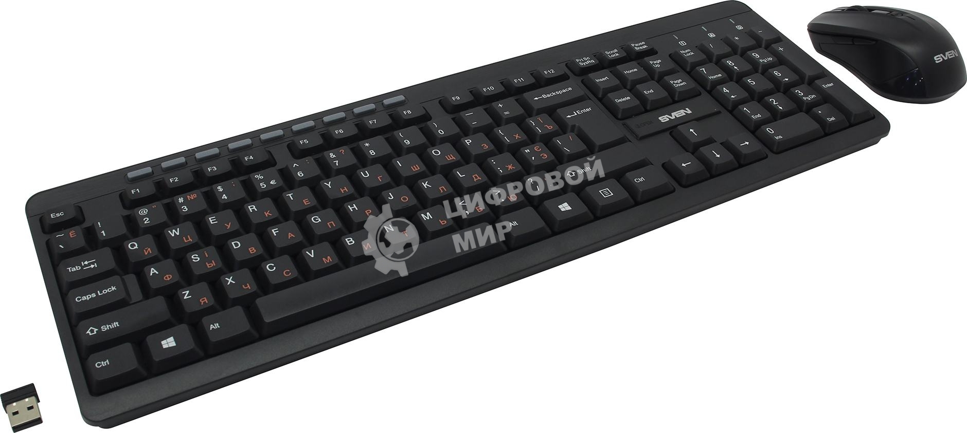Комплект беспроводной SVEN KB-C3400W клавиатура+мышь