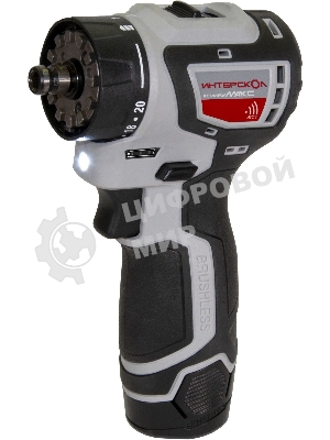 Дрель-шуруповерт ИНТЕРСКОЛ ДА-10/12В 36, 12 В, 2 Ач, 36 Нм, бесщеточный