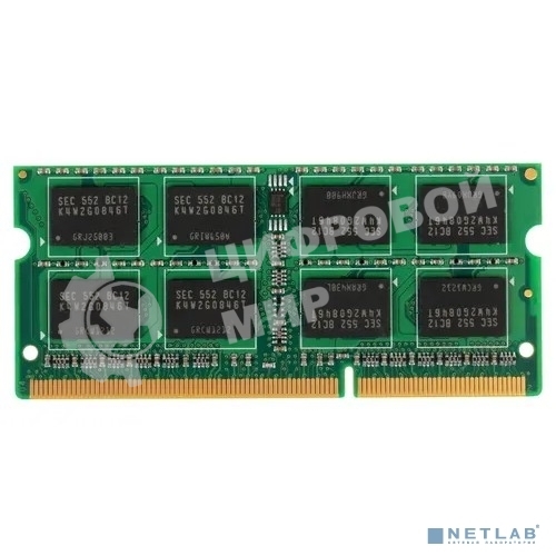 Оперативная память Patriot, DDR3, 4GB, (1x4 GB,), 1600 MHz, CL11, SO-DIMM