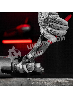 Переставные клещи Matrix 300 мм, кнопочный механизм, хром-ванадий, обливные рукоятки