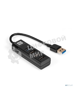 USB-концентратор 4-в-1 ExeGate DUB-3213 (кабель-адаптер USB2.0 --> 3xUSB2.0, 1xUSB3.0, Plug&Play, черный)