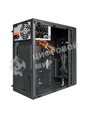 Компьютерный корпус Minitower ExeGate BAA-109U2-AAA450 (mATX, AAA450 8см, 2*USB+2*USB 3.0, аудио, черный)