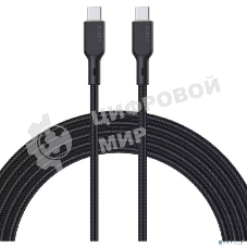 Кабель Aukey Nylon Braided 100w Kevlar 1m черный