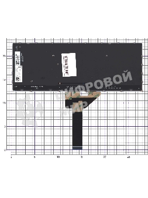 Клавиатура для ноутбука Lenovo Yoga Slim 6 14IAP8 серебристая