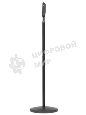 Прямая микрофонная стойка K&M 19900-300-55 выcoта от 625 до 1480 мм, материал стойки - сталь, цвет черный