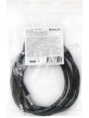 Аудио-кабель Defender Jack01-05 Jack M- Jack M, 1.5 м