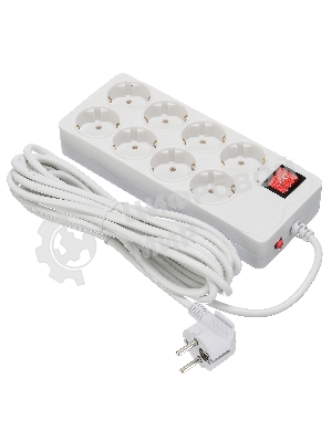 Сетевой фильтр Buro 800SH-5-W 5 м, 8 розеток, белый, коробка