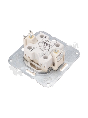 Выключатель DEA 2кл с/у 10А мех. бежевый Kranz (1/10/120)