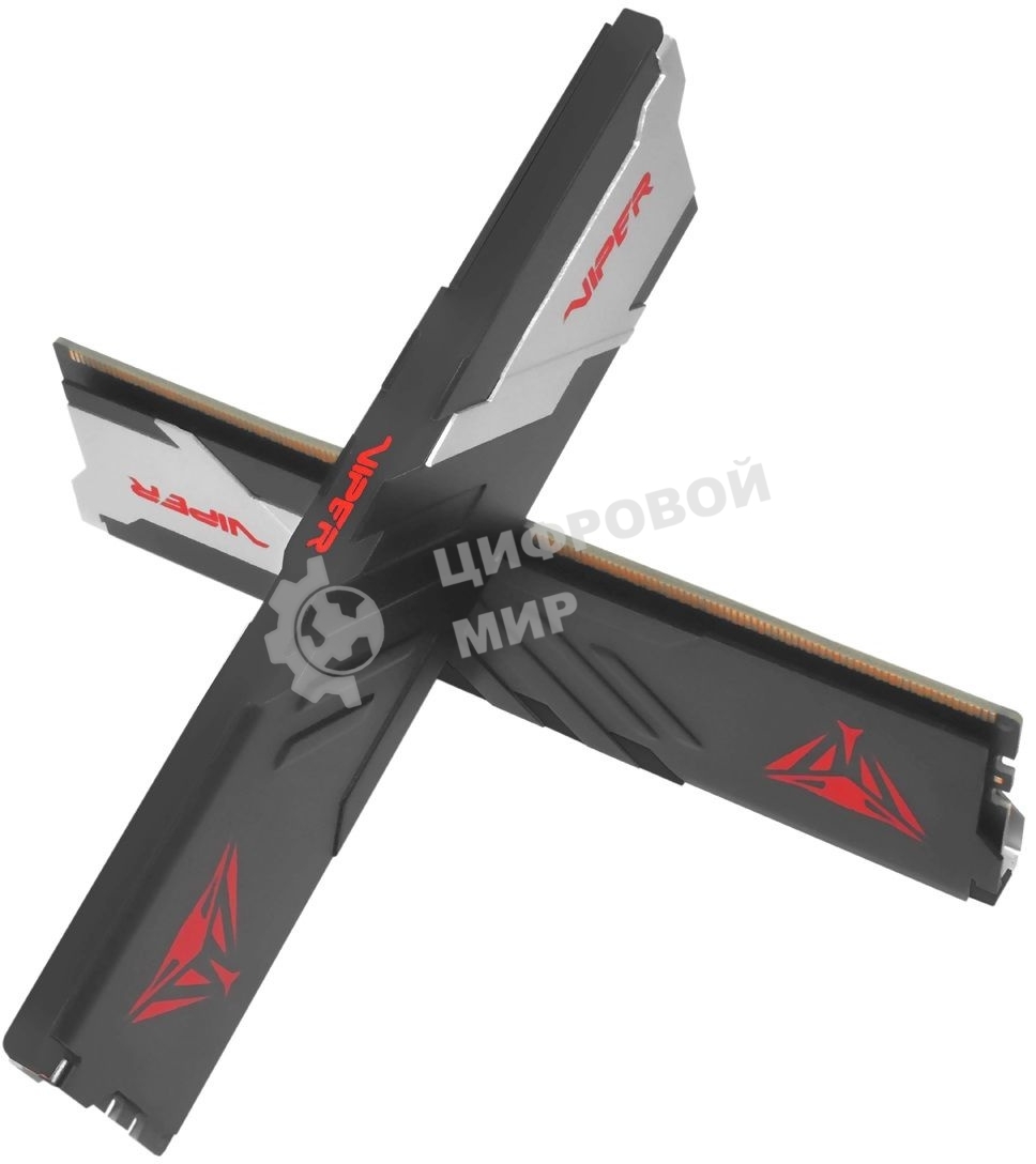 Оперативная память Patriot Viper Venom, DDR5, 32GB (2x16GB), 6400MHz, CL32, DIMM, с радиатором, черный