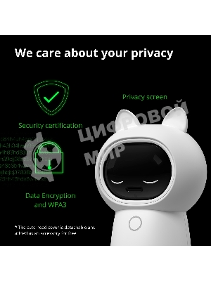 Камера AQARA Camera Hub G3/Камера+ управления/Управление жестами/Камера 360/2K 2304х1296p/Протокол связи:Zigbee/WiFi/Питание:USB-C/белый CH-H03