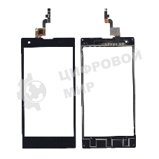 Сенсорное стекло (тачскрин) для Fly IQ4511 Tornado One Octa, черное