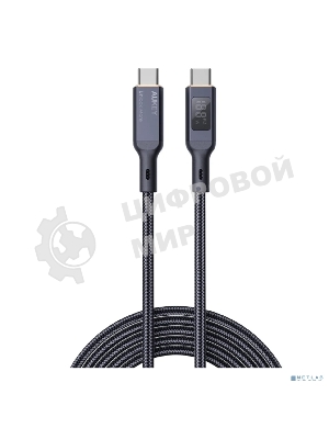 Кабель Aukey Nylon Braided 100w LCD 1m черный