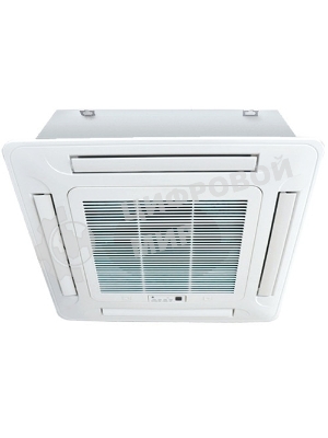 Кондиционер кассетный Neoclima NS/NU-60BT3 60000 BTU, 160 м², 43 дБ, охлаждение, обогрев, осушение, белый