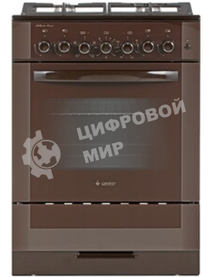 Плита комбинированная Gefest ПГЭ 6502-02 0045 коричневый, конфорок 4 газовых, духовка 55 л, 60 см x 85 см x 60 см