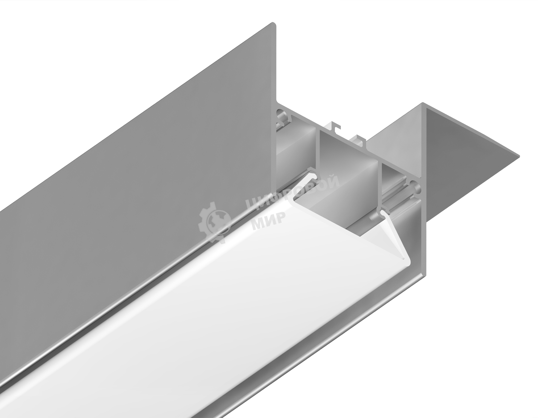 Алюминиевый профиль Ambrella light GP4050AL серебро 2000*51.27*34