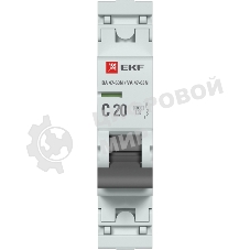 Выключатель автоматический 1п 20А (C) 6кА ВА 47-63N PROxima EKF M636120C