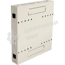 Шкаф коммутационный Lanmaster (TWT-CBVRT-2U-6X7-GY) настенный 2U 650x114мм пер.дв.стекл направл.под винты 68кг серый 19кг 741мм