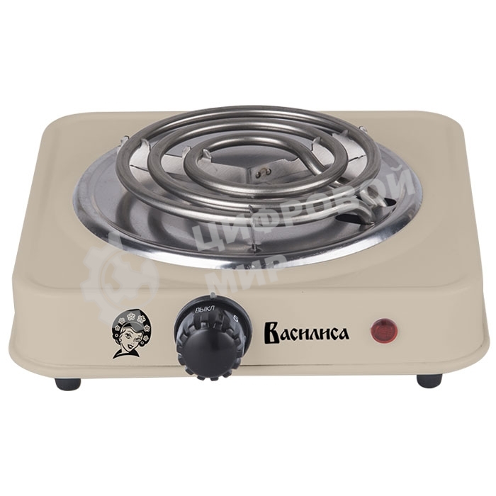Плита настольная электрическая Василиса ВА-901 бежевый