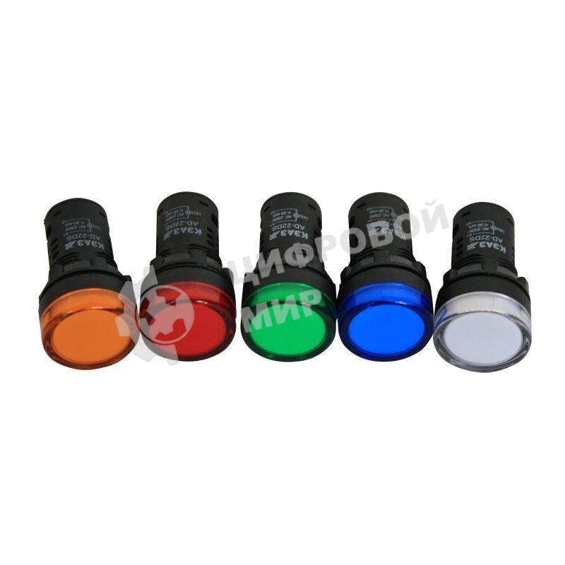 Лампа AD22DS(LED) матрица 22мм 230В жел. КЭАЗ 238573