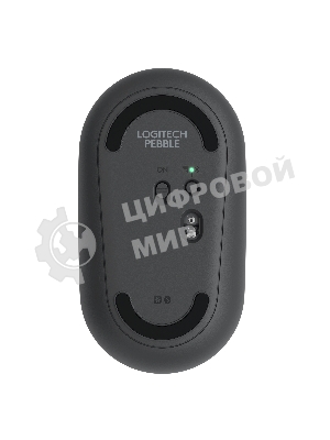 Мышь беспроводная Logitech Pebble M350 графитовый, 1000 dpi, радиоканал, Bluetooth, USB, кнопки - 3