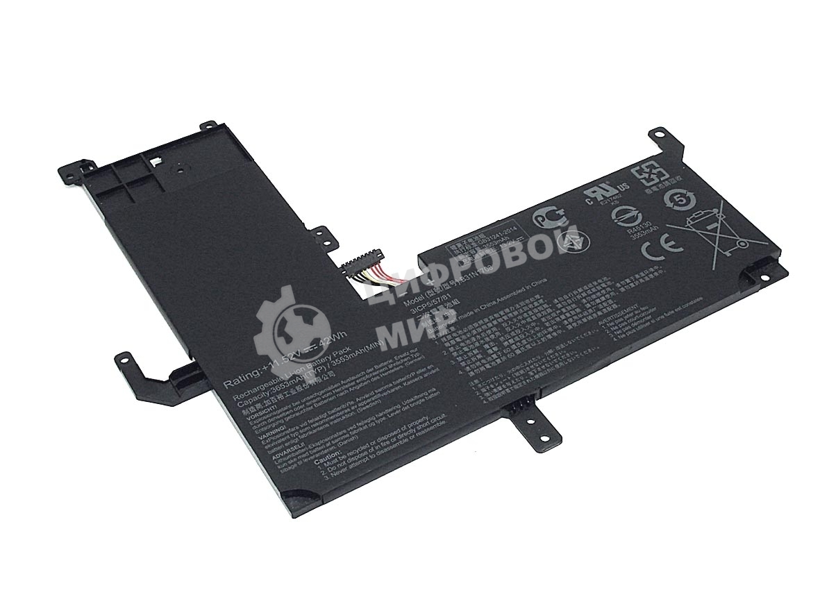 Аккумуляторная батарея для ноутбукa Asus VivoBook Flip 15 TP51011.52V 42Wh Orig