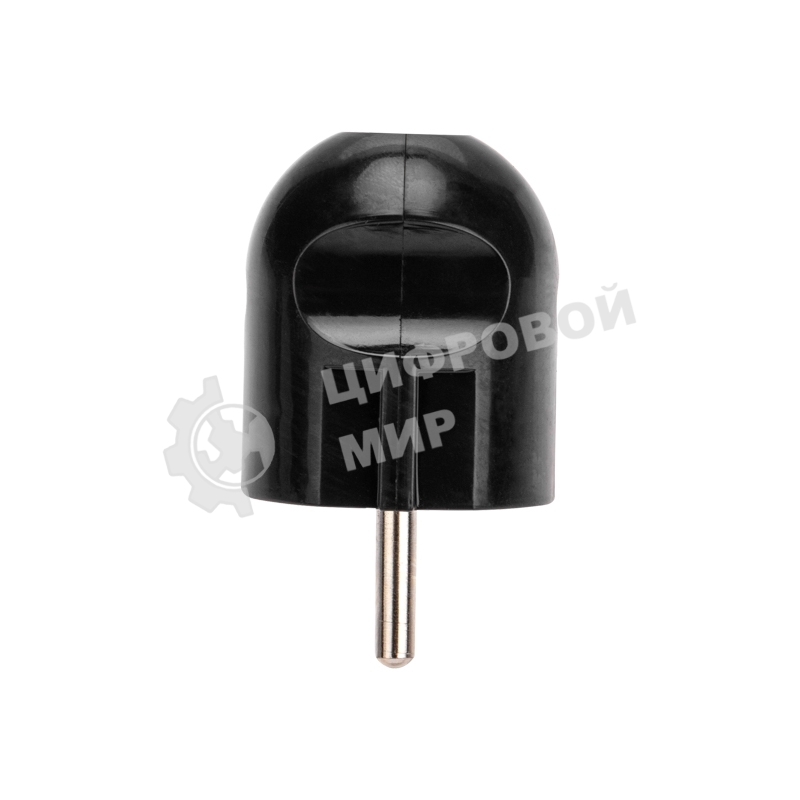 Вилка Евро Rexant прямая с з/к 16А черная