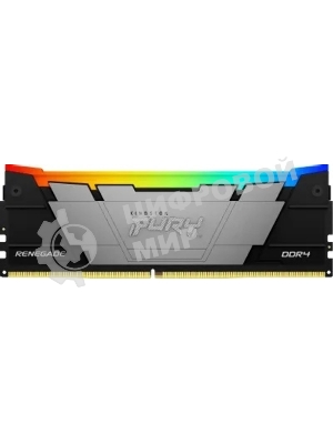 Оперативная память Kingston Fury Renegade, DDR4, 16GB (1x16GB), 3600MHz, CL16, DIMM, с радиатором, RGB, серый/черный