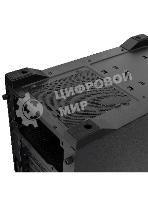 Компьютерный корпус без блока питания HSPD M321, Mesh Mini-tower, черный, slide TG, 0.45 SPCC, 2x140мм ARGb+1x120мм ARGb mATX, mITX 160/340/184мм 2x2.5