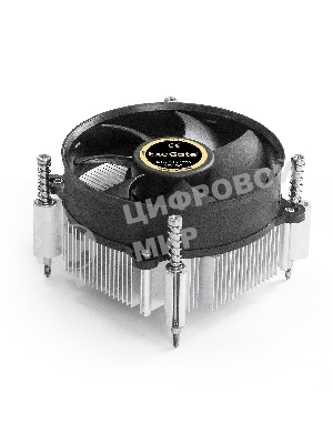 Кулер для процессора ExeGate ETA-20.V1700 серебристый, 90 мм, алюминий, 2200 об/мин, 22 дБ, 3 pin, 90 Вт, 60 мм