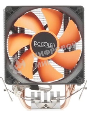 Кулер для процессора PcCooler S93 V2 Soc-AM5/AM4/1200/1700/1851 черный 3-pin 26.4dB Al+Cu 100W Ret (R3-I210WBKNXX-GL)