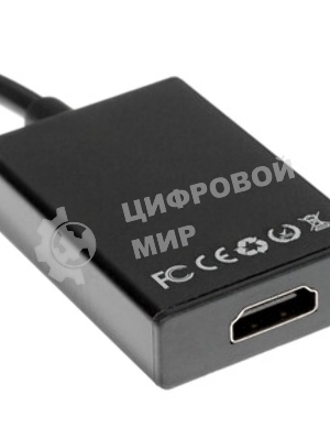 Переходник HDMI-VGA Cablexpert A-HDMI-VGA-02, 19M/15F, Jack3.5 аудиовыход