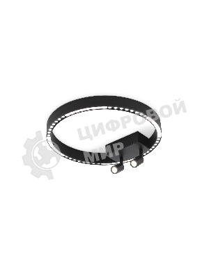 Потолочный светодиодный светильник Ambrella light FL5806/1+2 BK черный 25W 3000K/4200K/6400K D400*95 (без ПДУ)