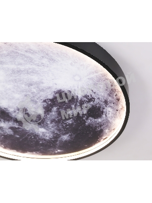 Настенно-потолочный светодиодный светильник Ambrella light FW11112 BK черный 25W LED 3000-6400K D400*38