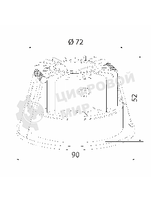 Light LED 3001 (35126/U) Светильник садово-парковый встраиваемый белый