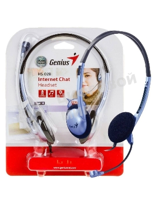 Гарнитура Genius HS-02B (31710037100) 2х mini jack 3.5mm