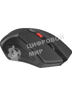 Мышь беспроводная Defender Accura MM-275 красный, 1600 dpi, радиоканал, USB, кнопки - 6