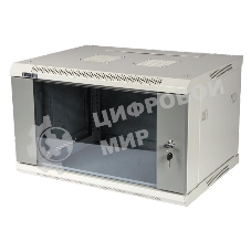 Шкаф настенный серии Pro, 9U 600x450, стеклянная дверь