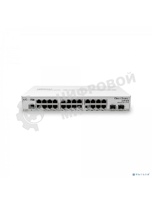 Коммутатор Mikrotik CRS326-24G-2S+IN with 800 MHz CPU, 512MB RAM, 24xGigabit LAN, 2xSFP+ cages, RouterOS L5 or SwitchOS (dual boot), desktop case, PSU