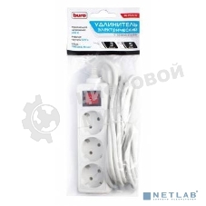 Сетевой удлинитель Buro BU-PS3.5/W 5 м (3 розетки) белый (пакет ПЭ)