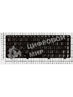 Клавиатура для ноутбука HP Pavilion DV3-2000 DV3-2100 черная с подсветкой