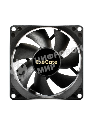 Вентилятор для корпуса ExeGate EX08025B3P-24 черный, 80 мм, 2900 об/мин, 30.6 дБ, 3 pin