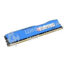 Оперативная память Kingston HyperX Fury Black Series, DDR3, 8Gb (1x8 GB), 1600 MHz, CL10, радиатор, черный