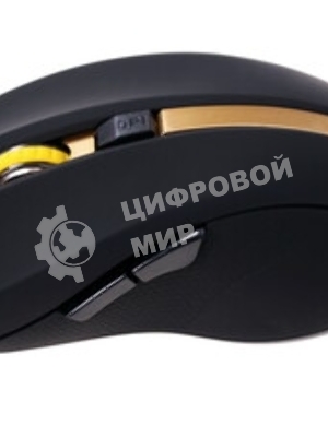 Мышь беспроводная Oklick 495MW черный/золотистый, 1600 dpi, радиоканал, USB, кнопки - 6