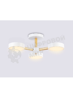 Светильник Ambrella light FL4821/3 WH белый 3000K-6400K 40W D580*160 (ПДУ ИК)