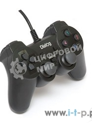 Геймпад Dialog Action GP-A11, черный, вибрация, 12 кнопок, USB