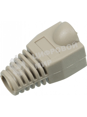 Защитные колпачки для кабеля 6,0мм cat.5, на соединение коннектора с кабелем, серый, 100 шт. в пчк