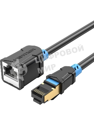 Патч-корд удлинитель Vention прямой SSTP cat.6, RJ45 - 3 м. черный